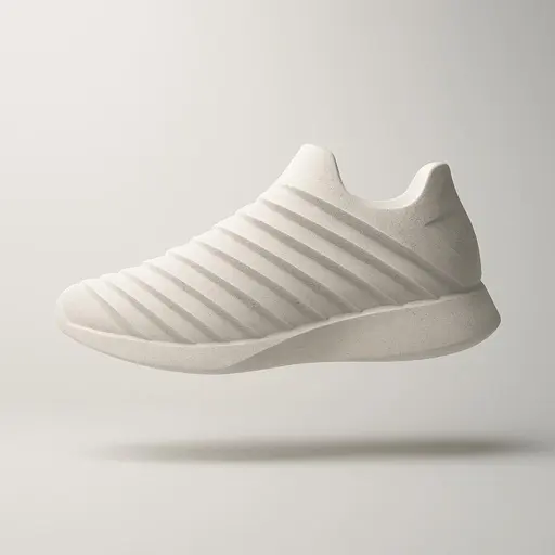 Alabaster Corrugated Sneaker in Flight