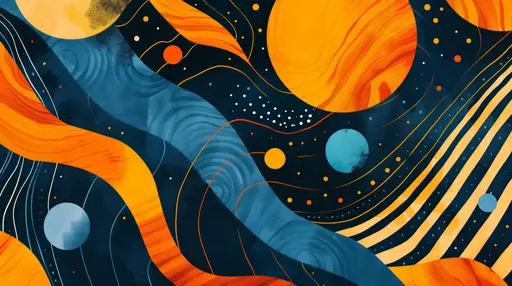 Cosmic Rivers Flow Through Orange Moons