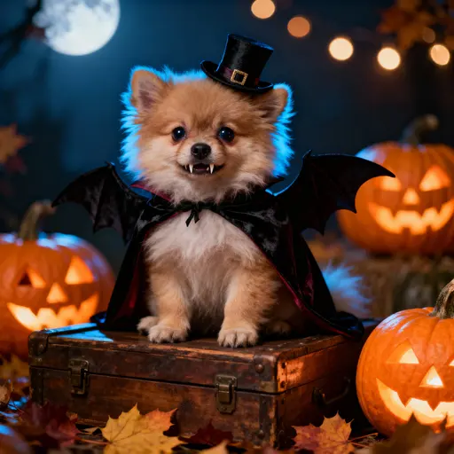 Cute Fluffy Vanpite — Halloween Portrait